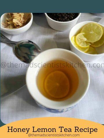 Monsoon special- Honey lemon tea. Beat colds and cough with honey lemon tea. Eases sore throat too.