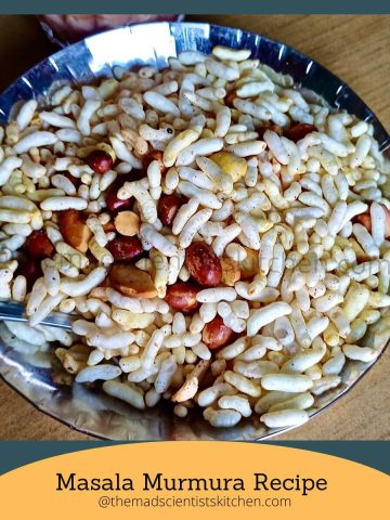 Masala Murmura Recipe or Spicy Puffed Rice is a light, crispy, flavourful, low-calorie option.